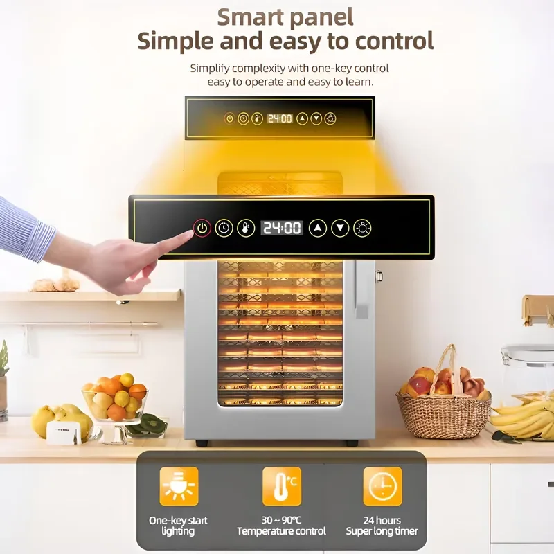 Commercial Fruit Vegetable Dehydrator Machine for Meat Dog Snacks Household Food Dryer Wholesale Manufacturer Price Pet