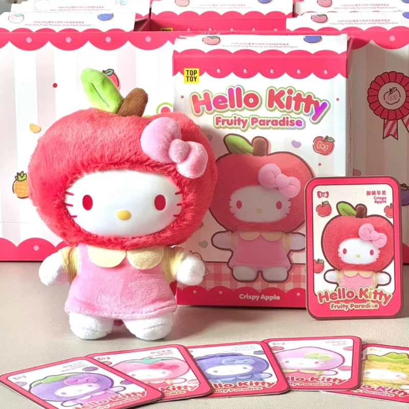กล่องสุ่มตุ๊กตาไวนิล Hello Kitty ซีรีส์ Fruity Paradise ของเล่นน่ารัก ของขวัญวันเกิดสำหรับเด็กผู้หญิง