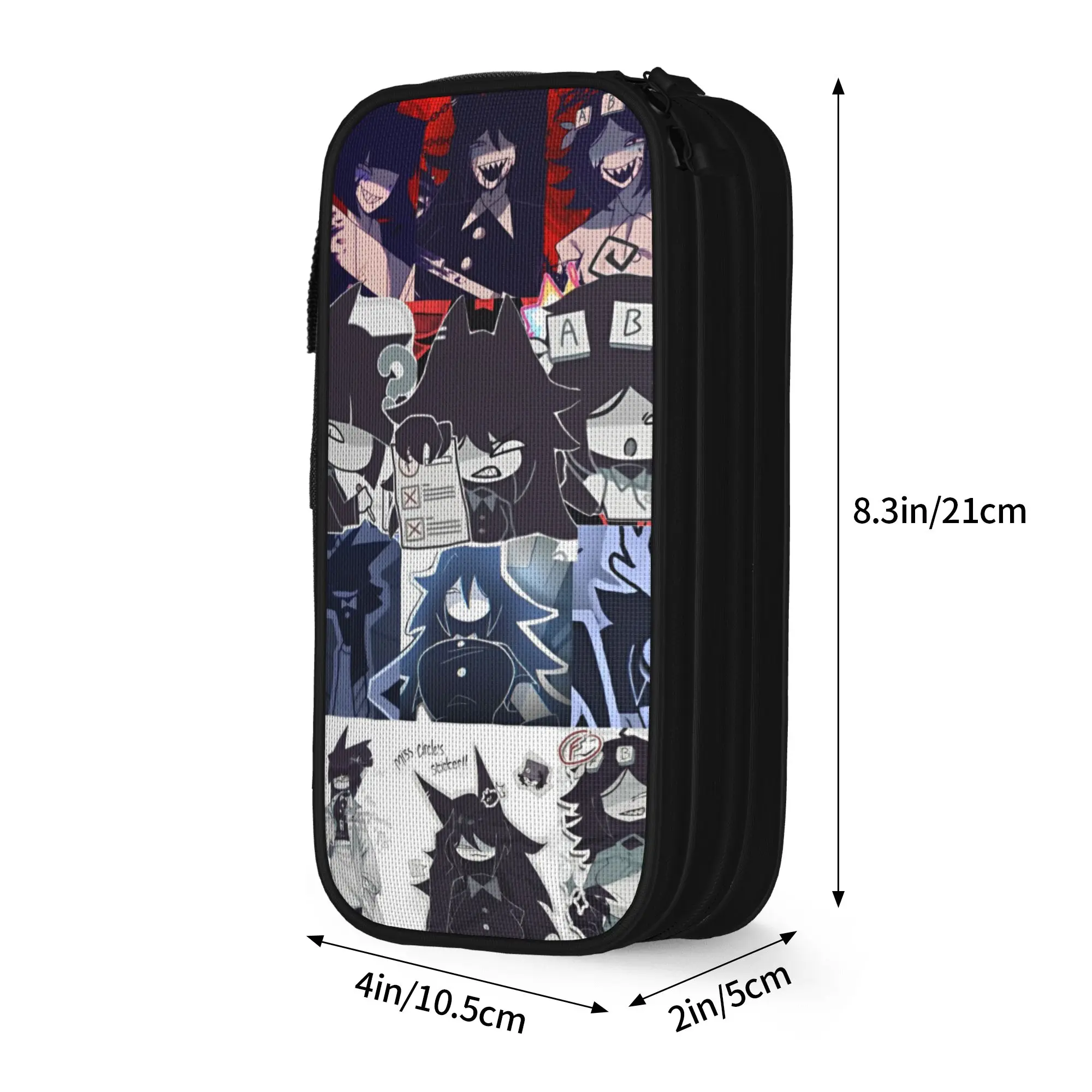 Creative Miss Circle Pencil Case Fundamental Paper Education Pencilcases Pen Big Capacity Bag School Supplies Zipper Stationery