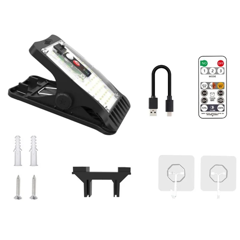 AEE3-الطاقة الشمسية في الهواء الطلق كليب ضوء Led فناء حديقة ضوء الجسم الاستشعار الجدار ضوء الإضاءة ضوء الطوارئ #5