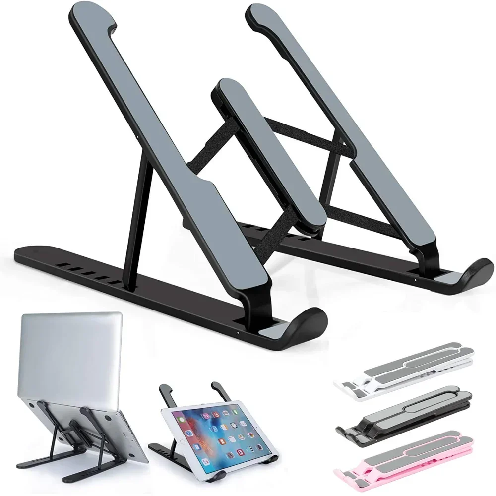 

Foldable Laptop Stand Portable Notebook Support Base Holder Adjustable Riser Cooling Bracket for Laptop & Tablet Accessories