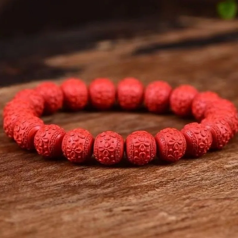 

Red Sand Four-leaf Flower Single Circle Bracelet Men's and Women's Bracelet