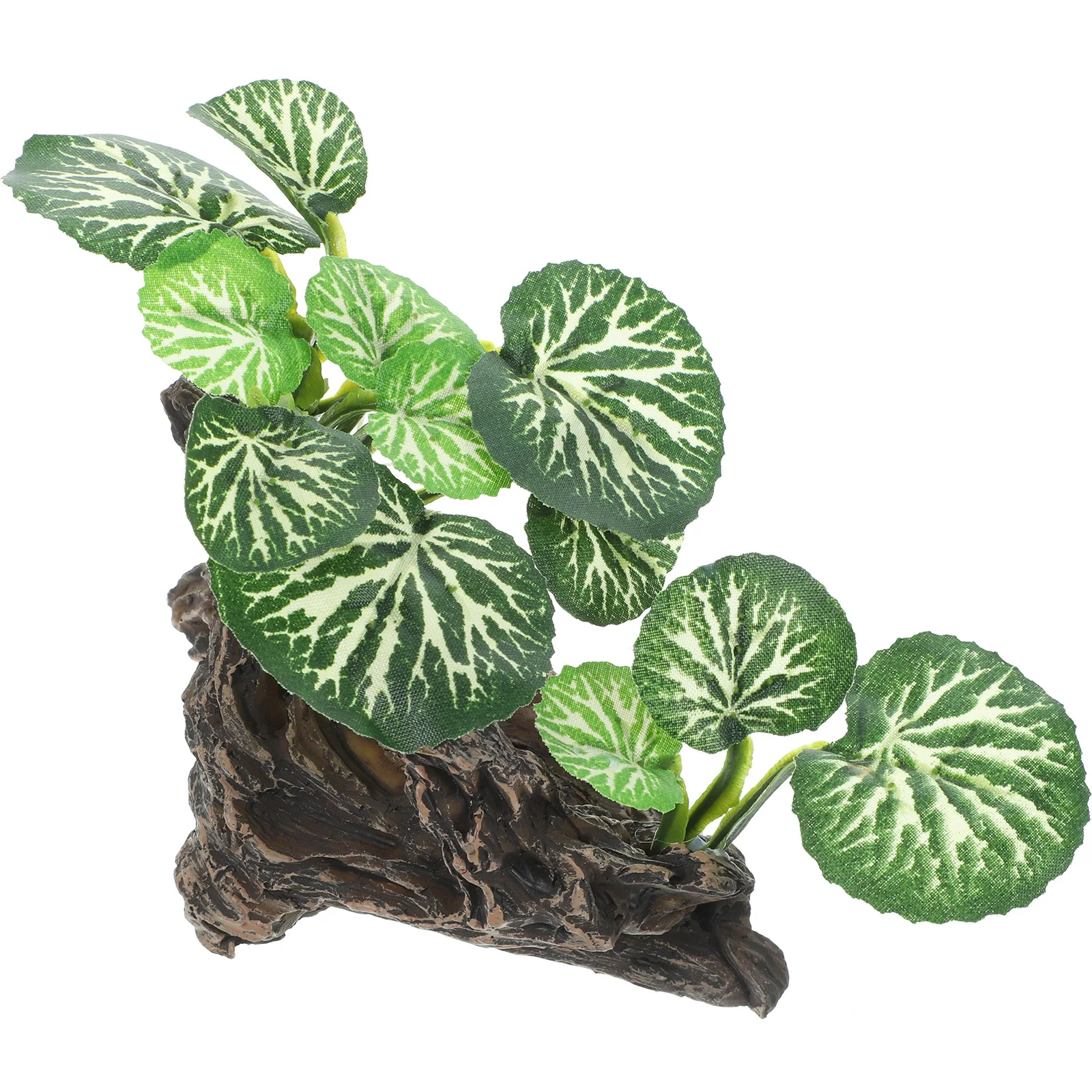 

Rainforest Plant Reptile Tank Decoration Lifelike Simulation Plant Ornament Resting Spot for Reptiles Fake Plants for Reptiles