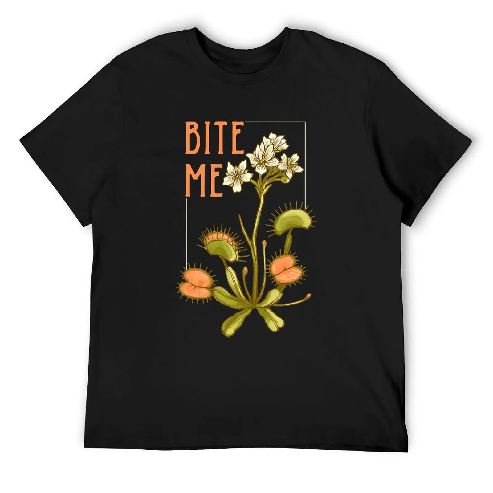 

Venus Fly Trap Bite Me T-Shirt gifts for boyfriend new edition custom shirt oversized t shirt men