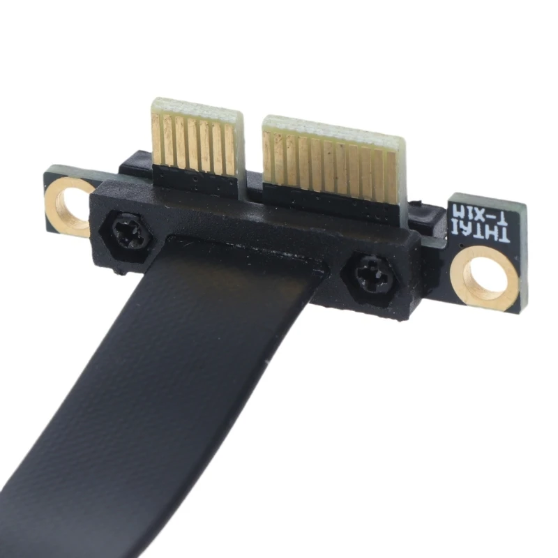 PCI-E PCI 1X Riser Extender Cable Cord Dual Vertical Right Angled 2022 New