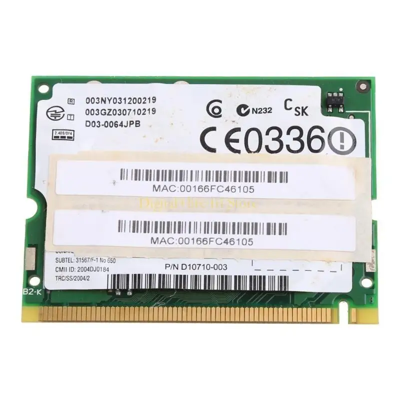 

E06D 1PC Wireless Adapter Card for Pro Wireless G WIFI 2200BG 2200 MINI PCI 802.11g Card for Intel