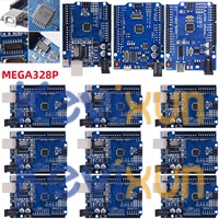 1-10PCS UNO R3 CH340G MEGA328P Chip for Arduino UNO R3 + USB/TYPE-C CABLE ATMEGA328P-AU Development Board 16Mhz