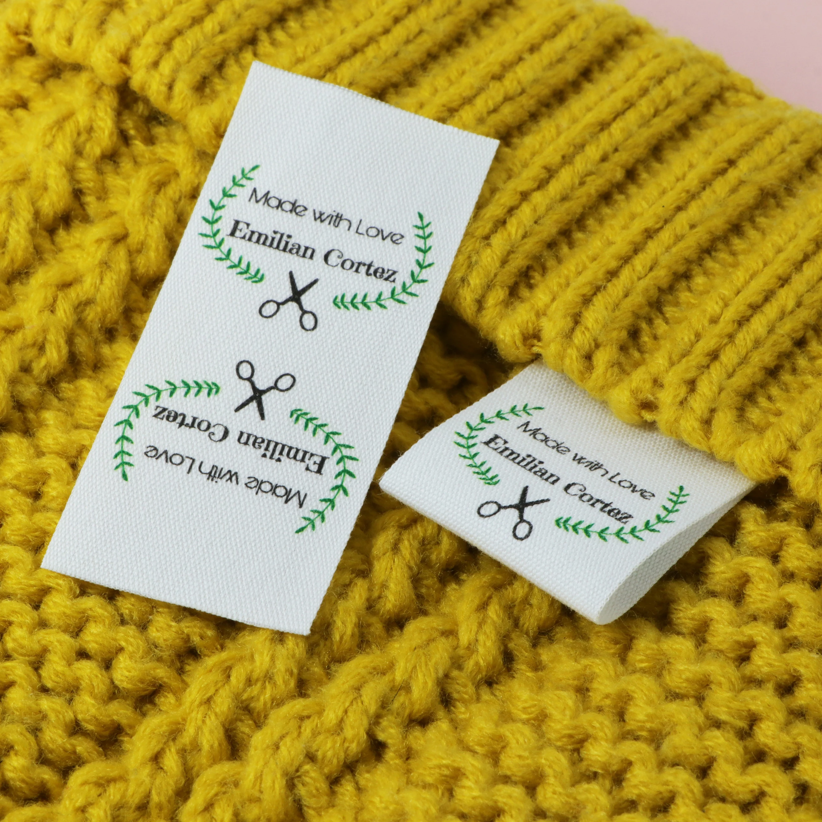 

Пользовательские этикетки для шитья/брендовые этикетки, ярлыки из хлопчатобумажной ленты, фотоярлыки (FR190)