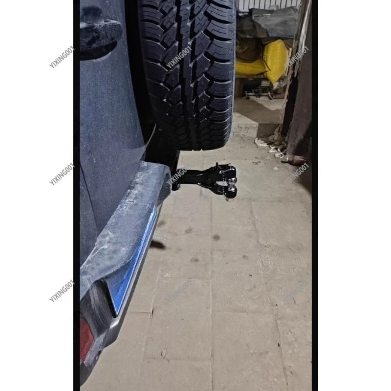 

Universal Trailer Hitch Receiver Stainless Steel Tow Hook Car Rear Bumper Towing Accessory for Vehicle