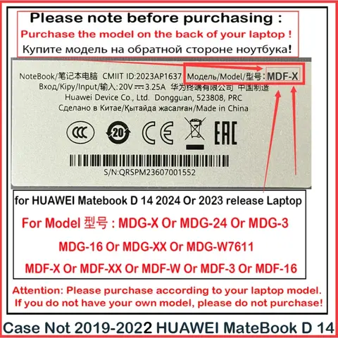 10 best sales Huawei MateBook D14-fodral - №8