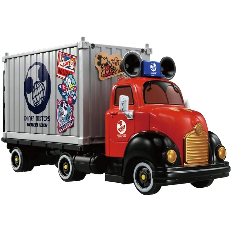 TAKARA TOMY Tomica Disney Universal Tour Moving Truck Display Storage Box Alloy Die-cast Car Model Toy Boys Girls Christmas Gift