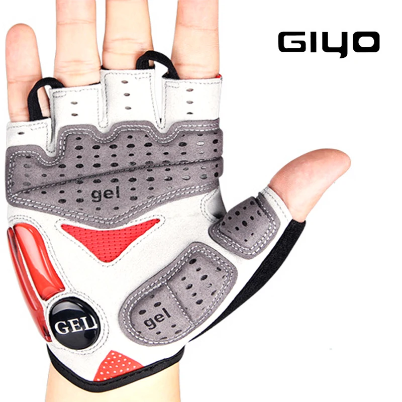 GIYO Bicycle Gloves Half Finger Outdoor Sports Gloves For Men Women Gel Pad Breathable MTB Road Racing Riding Cycling Gloves