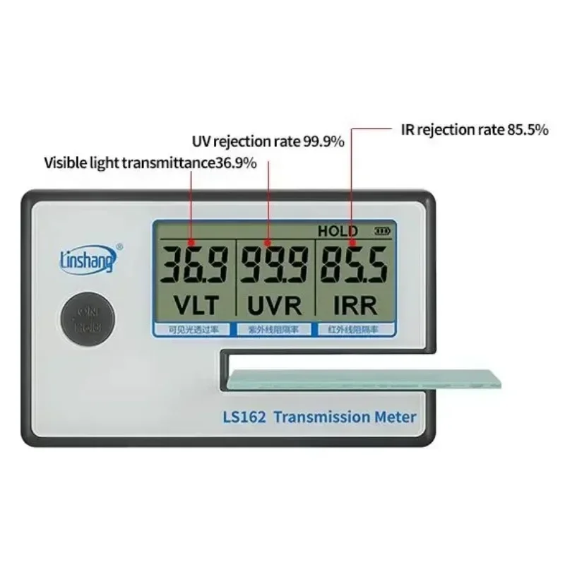 for LS162 /LS162A Portable Window Tint Transmission Meter Linshang Measure IR Rejection UV Blocking Rate Visible Light