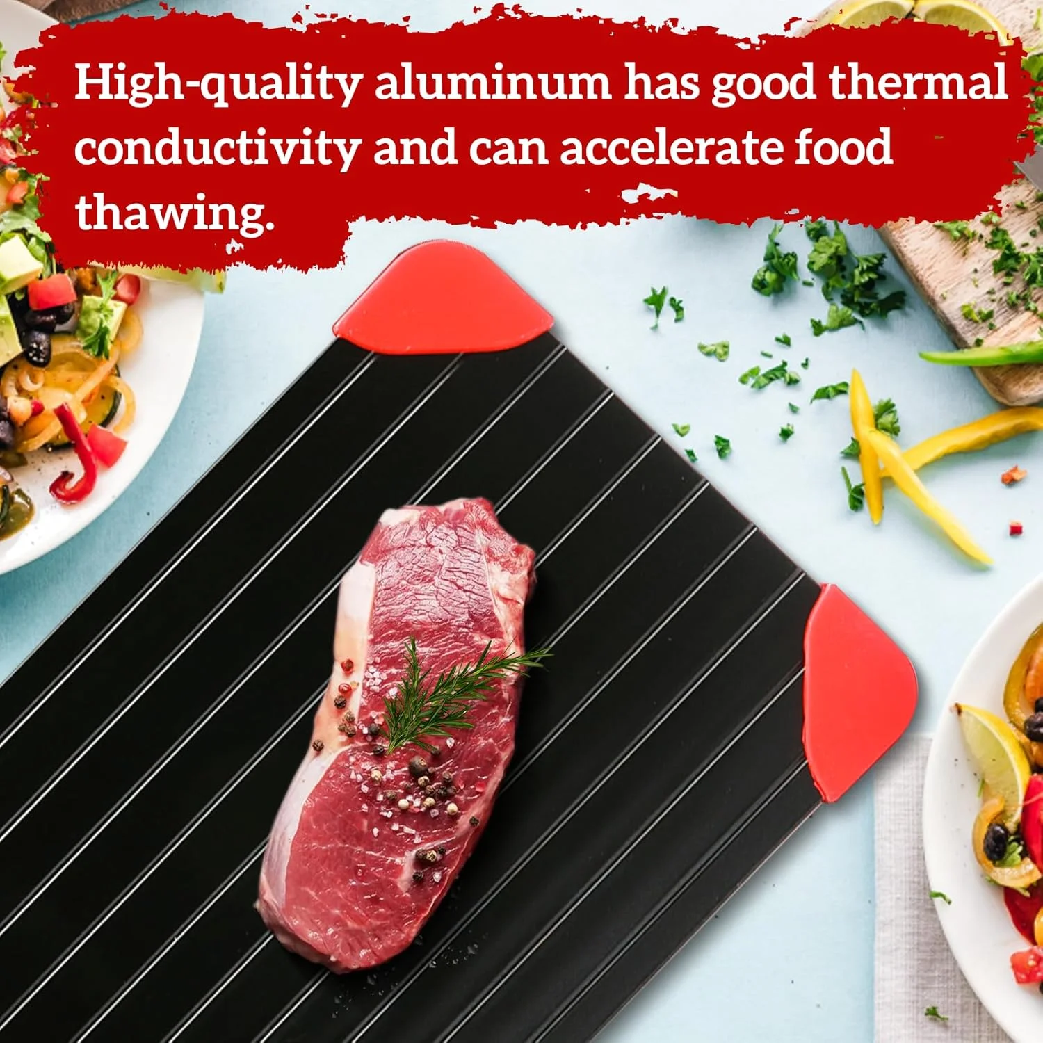 

Fast Defrosting Tray Planche Decongelation Thaw Frozen Food Meat Quick Defrosting Plate Quick Thawing Cold Board Defrosting Tray