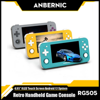 RG505 Handheld Game Console 4.95'' OLED Touch Screen Android 12 System Unisoc Tiger T618 Video Game Player with Hall Joyctick