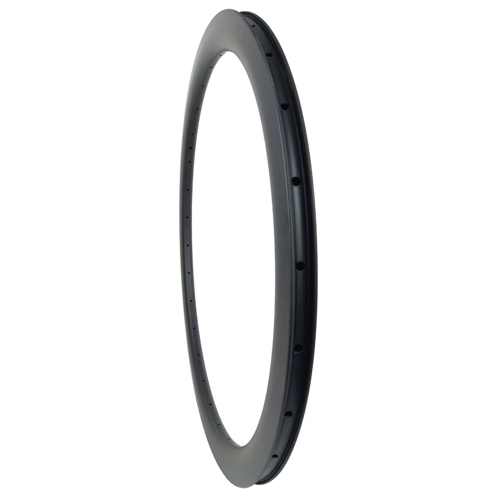 LIENGU Top 350g 700c 45mm Road Disc Carbon Rim Tubular 26mm Wide Gravel Wheel 20H 21H 24H