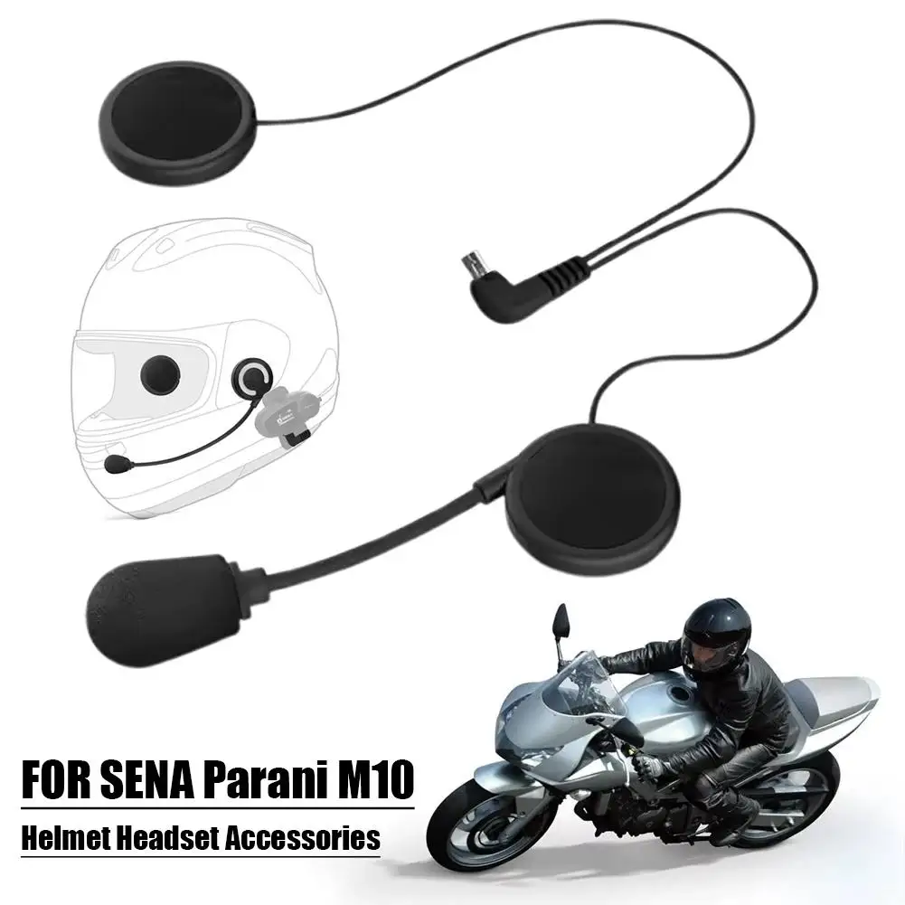 

Motorcycle Helmet Intercom Parts FOR SENA Parani M10 Helmet Headset Accessories Headset Earphone Speaker Hard/Soft Micropho S1S2
