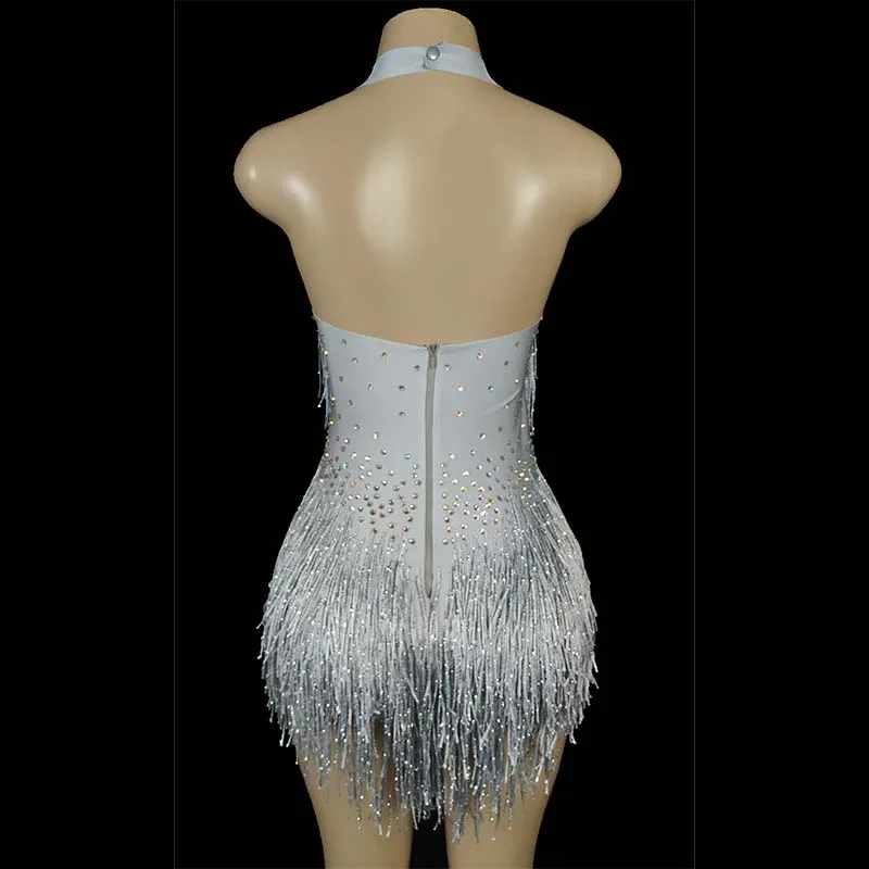 16 Colors Shining Rhinestone Sexy Bodysuit Party Birthday Costume DJ Singer Dancer Performance Bar Nightclub Stage Wear