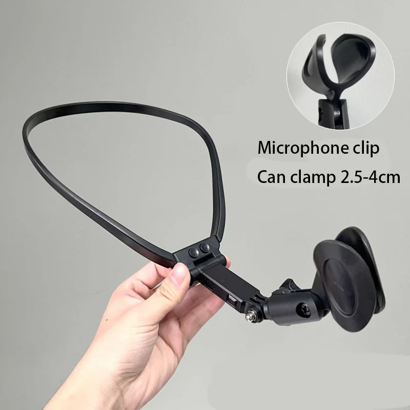 

Professional Neck Microphone Holder Magic Tricks Magician Stage Accessory Illusions Gimmick Professional Adjustable Magia Holder