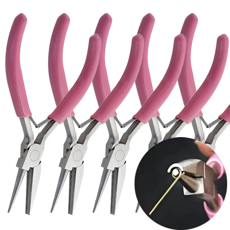 1/5pcs Mini 5 Inch Round Concave Wire Looping Pliers Precision Jewelry Tool for DIY Jewelry Making Hot Sale DIY Manual Tools