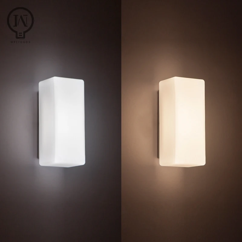 LED simple modern glass wall lamp for living room,background wall, bedroom,corridor,staircase and other home decorations