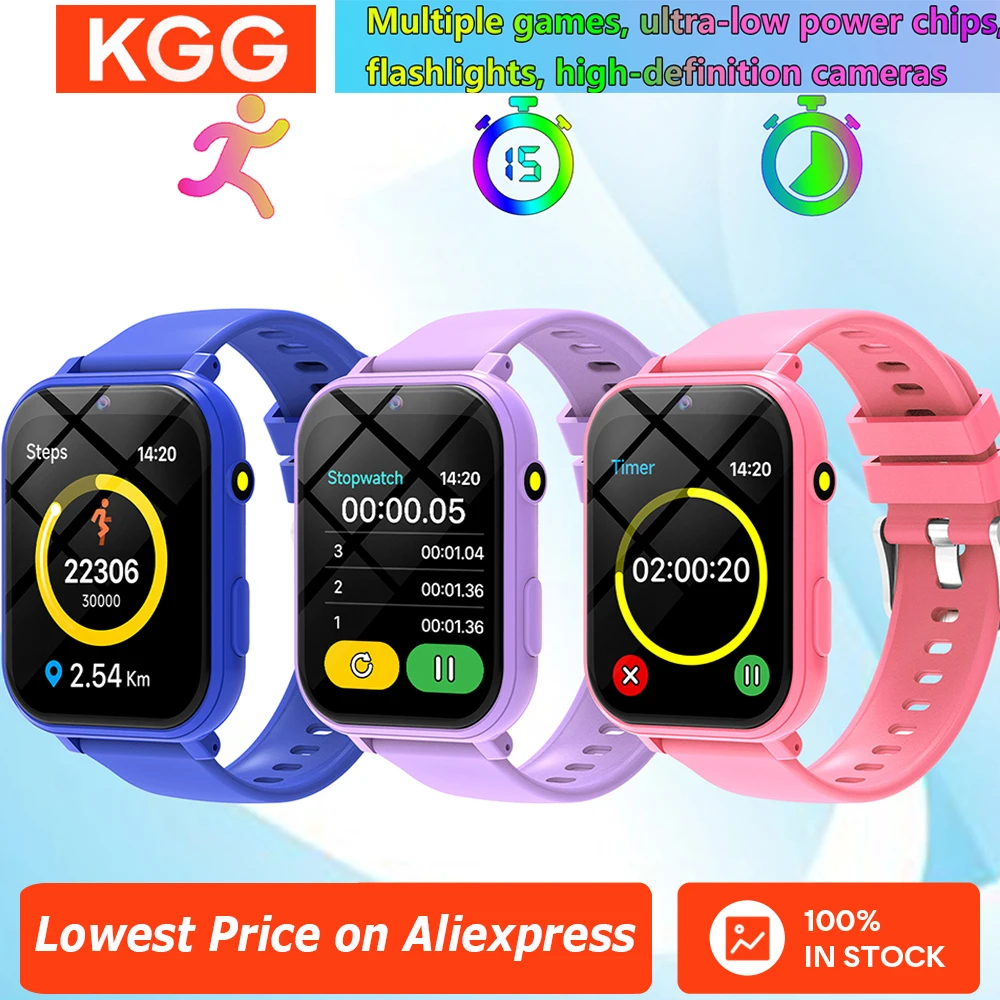 

Детские умные часы, 18 игр, 1,83 дюйма, HD-камера, фонарик, мониторинг сна, будильник, умные часы, подарки для детей, мальчиков и девочек