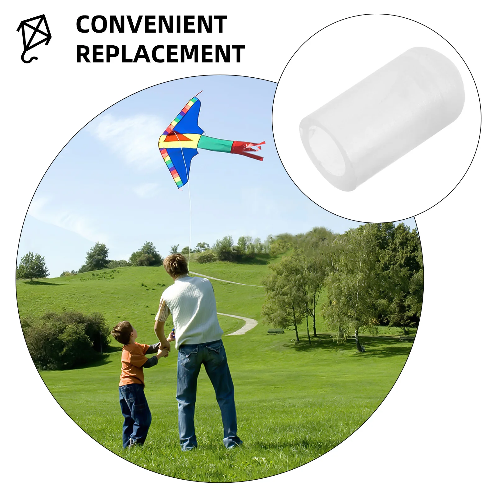 20 Stuks Kite Rod Caps Plastic Vervangende Onderdelen voor DIY Kite Frame Duurzame Ondersteuning Rod Tops Gemakkelijk Fix Outdoor Flying Fun