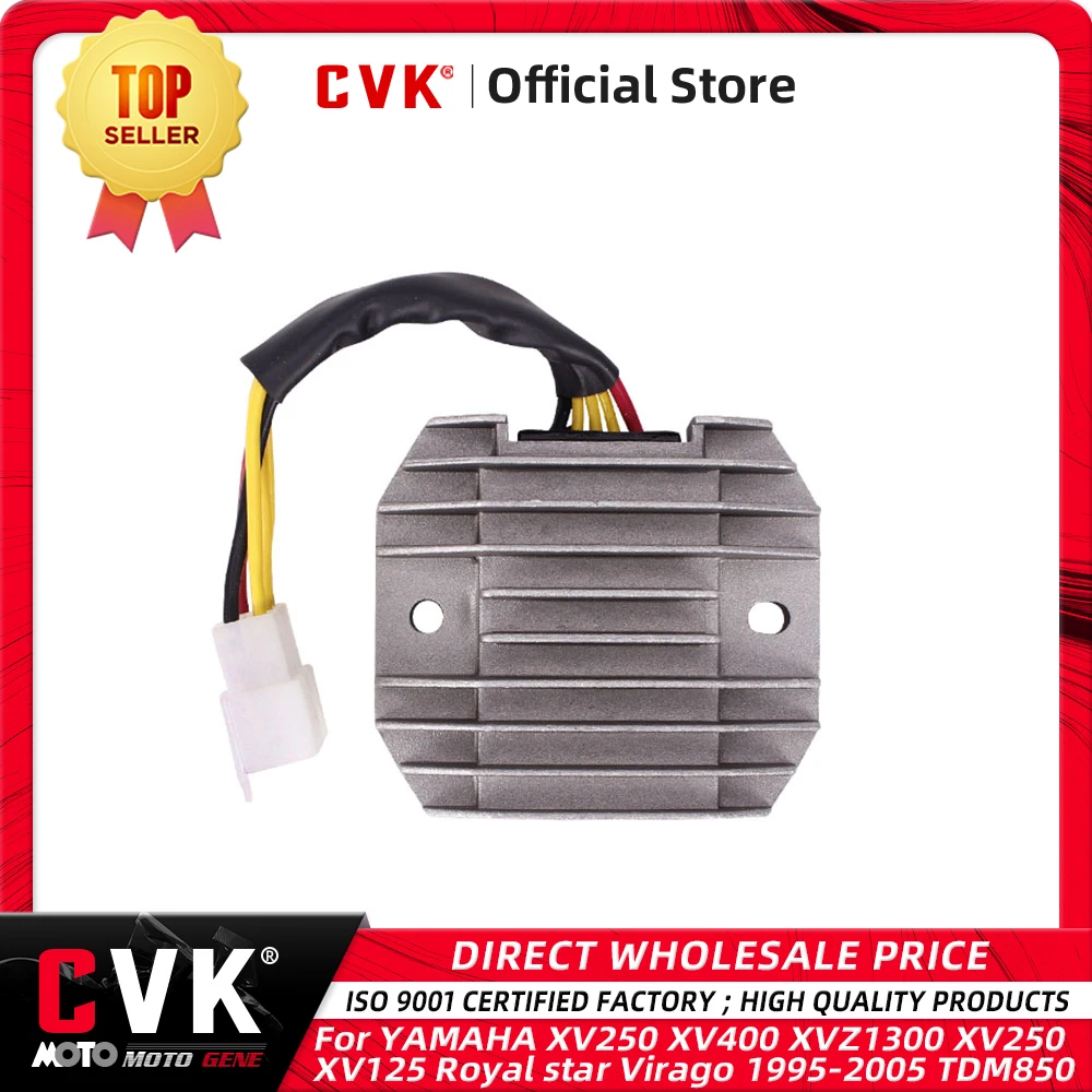 CVK Rectifier Voltage Regulator Charger For YAMAHA XV250 XV400 XVZ1300 XV250 XV125 Royal star Virago 1995-2005 TDM850 Motorcycle