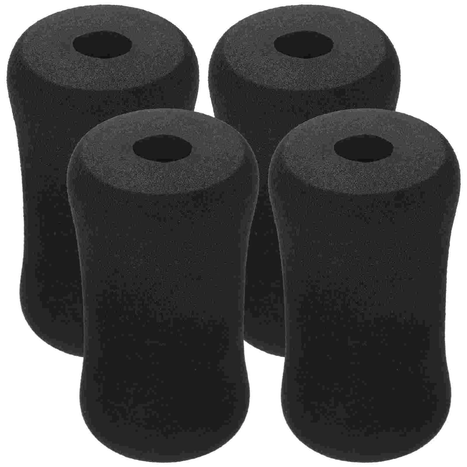 

4 Pcs Foot Pad Roller Sleeve Foam Pads Rollers Floor Mat Fitness Supply Rubber Gym Parts Replacement Foams