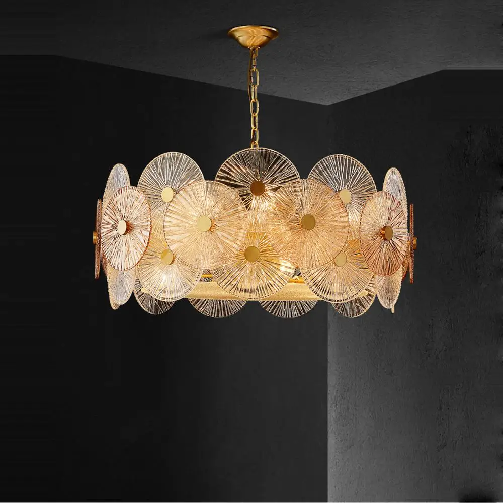 Home Deco E14 Dimmable Glass Collection Suspension Luminaire Lampen 2025 Chandelier Hanging Lamp Lustre  For Dinning Room