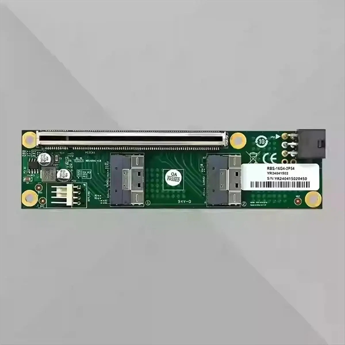 

(ABGQ) Базовая плата PCIe 5.0 16x с разъемом MCIO и 6-контактным блоком питания для дискретных видеокарт, внешний адаптер расширения GPU
