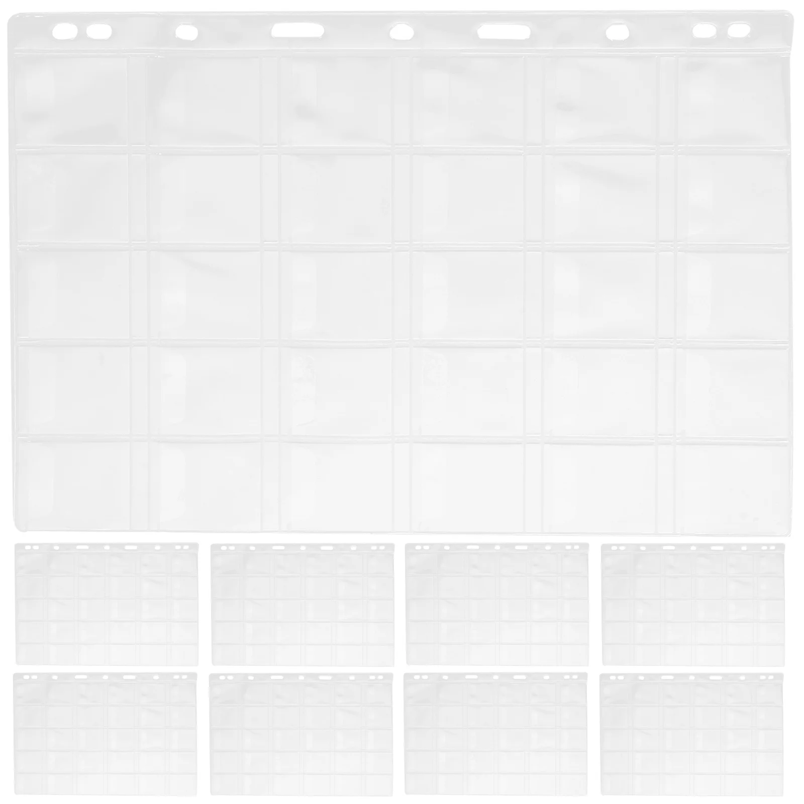 

Coin Collector Book 10 Sheets Transparent Inserts Ideal for Coins Currency Stamps Gifts for Enthusiasts