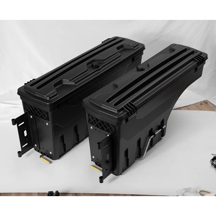 تصفيف السيارة البلاستيك شاحنة صغيرة صندوق أدوات عالمي مع قفل لفورد 2012-2021 رينجر T6 T7 T8 #3