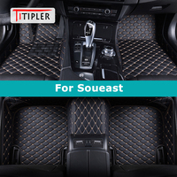 TITIPLER Custom Car Floor Mats For Soueast DX7 DX8 DX5 DX3 A5 V3 V5 Auto Carpets Foot Coche Accessorie