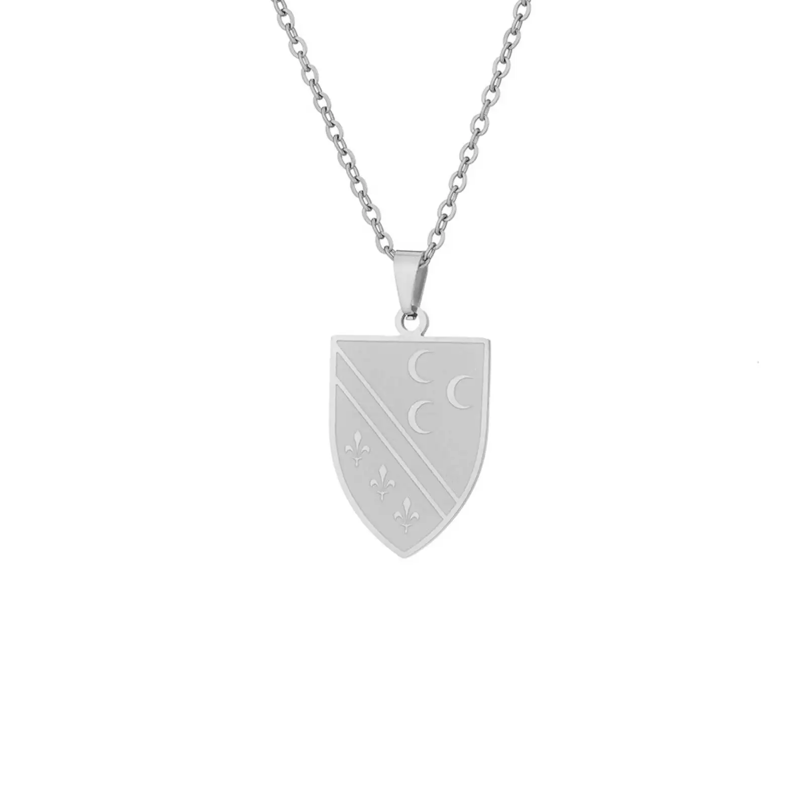 Bosnische Anhänger-Halskette aus Edelstahl für Damen und Herren, wasserdicht, ethnischer Schmuck, Geschenke – Detail 3