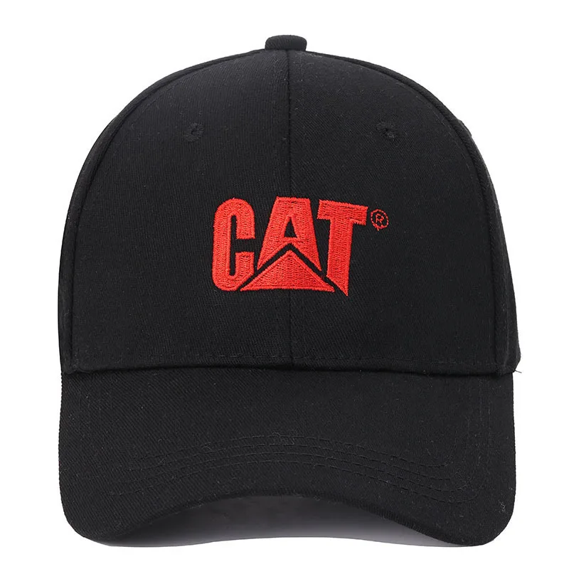 Gorra de béisbol con letras de gato para hombre y mujer, sombreros de camión, excavadora, sombra de verano, moda de moda