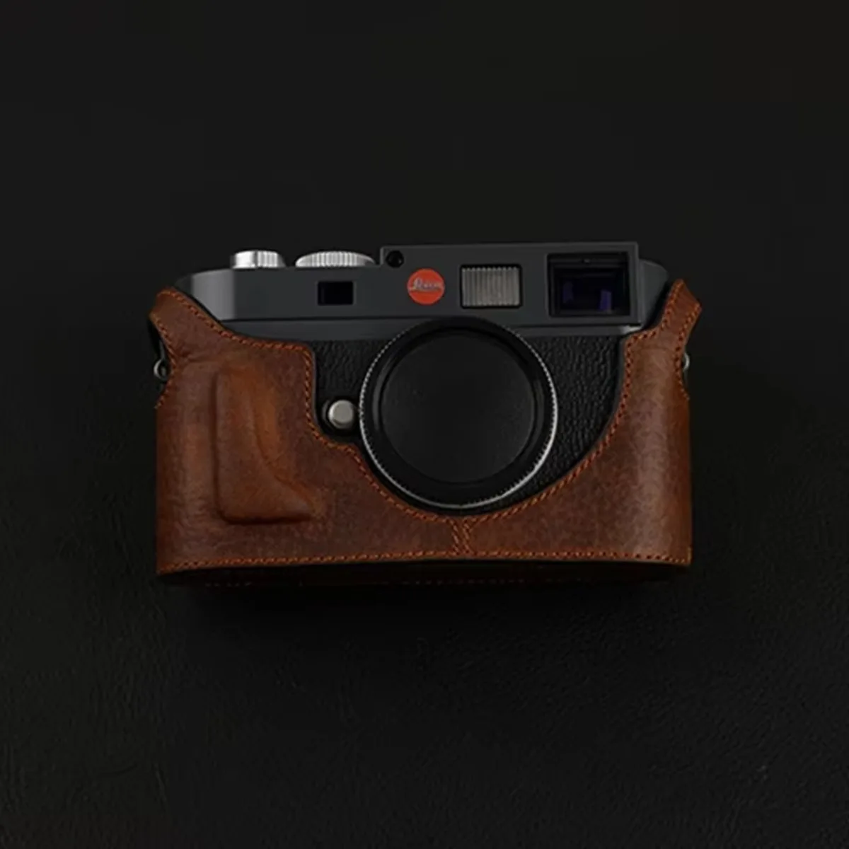 Genuine Leather Camera Half Case With Battery opending Door Design For Leica M8 M9 M9P M-E MM Typ220 Handmade