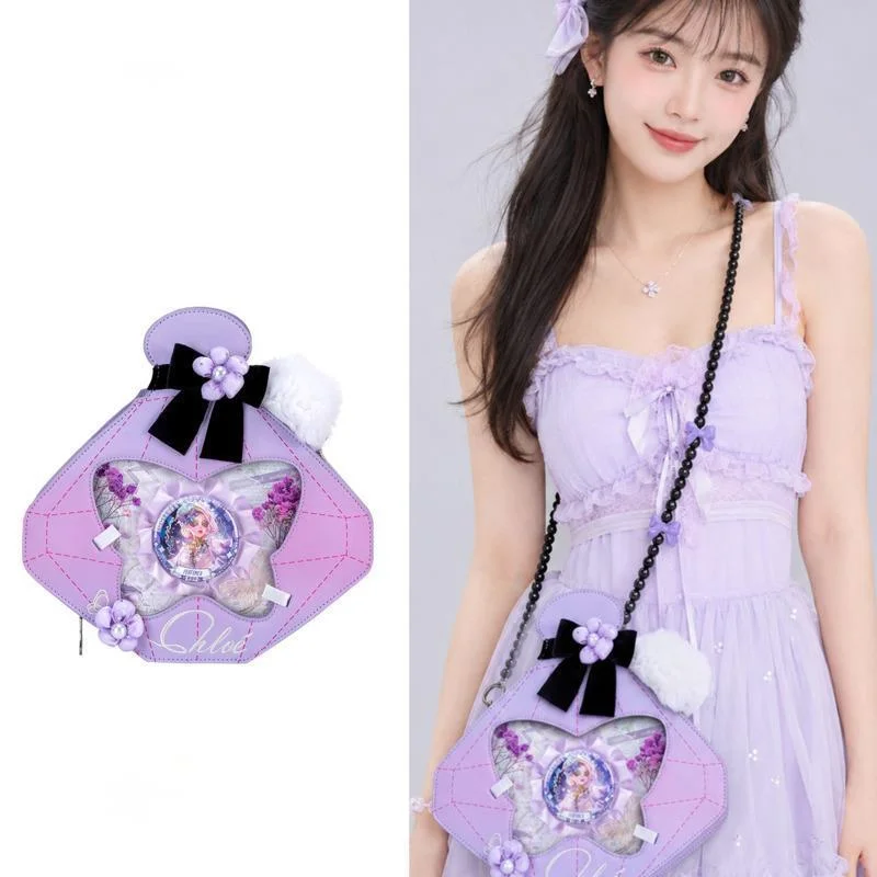 Perfume Style Itabag Identity V Vera Nair Perfumer Purple Small Capacity Shoulder Crossbody Bag Hot Anime Themed Cosplay Props