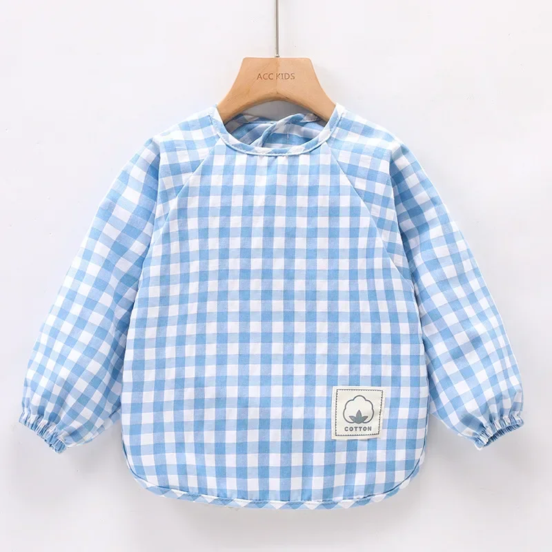 1pcs Long Sleeves Waterproof Bibs for 0-3T Baby Infant  Food Overalls Children\'s Clothing No-Wash Apron Suit for Boys Girls