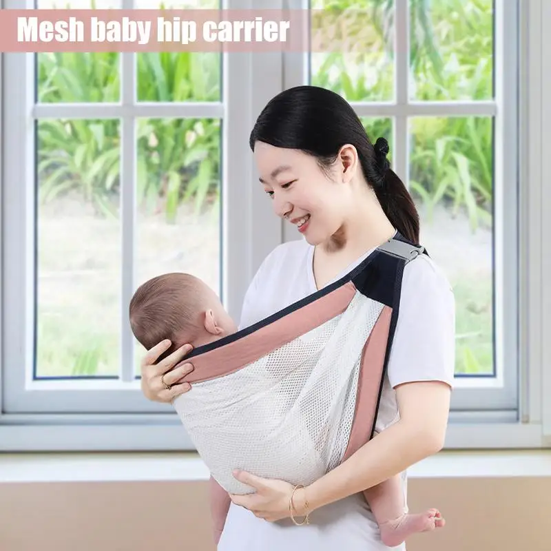 Babies Wrap Sling Kids Hip Seat Carrier For Toddler Sling Kids Holder Carrier Adjustable Shoulder Strap For Mom Dad Support