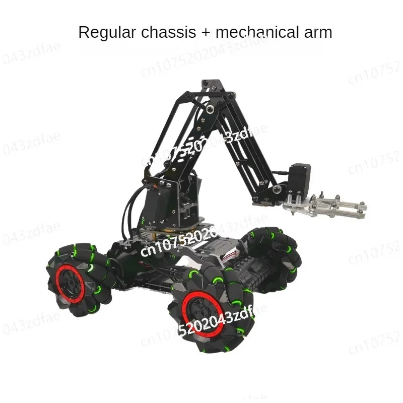 4WD Mecanum Wheel RC Robotic Car Chassis For Arduino For Raspberry ESP32 Robot Car with Motor Encoder Programmable Robot DIY Kit