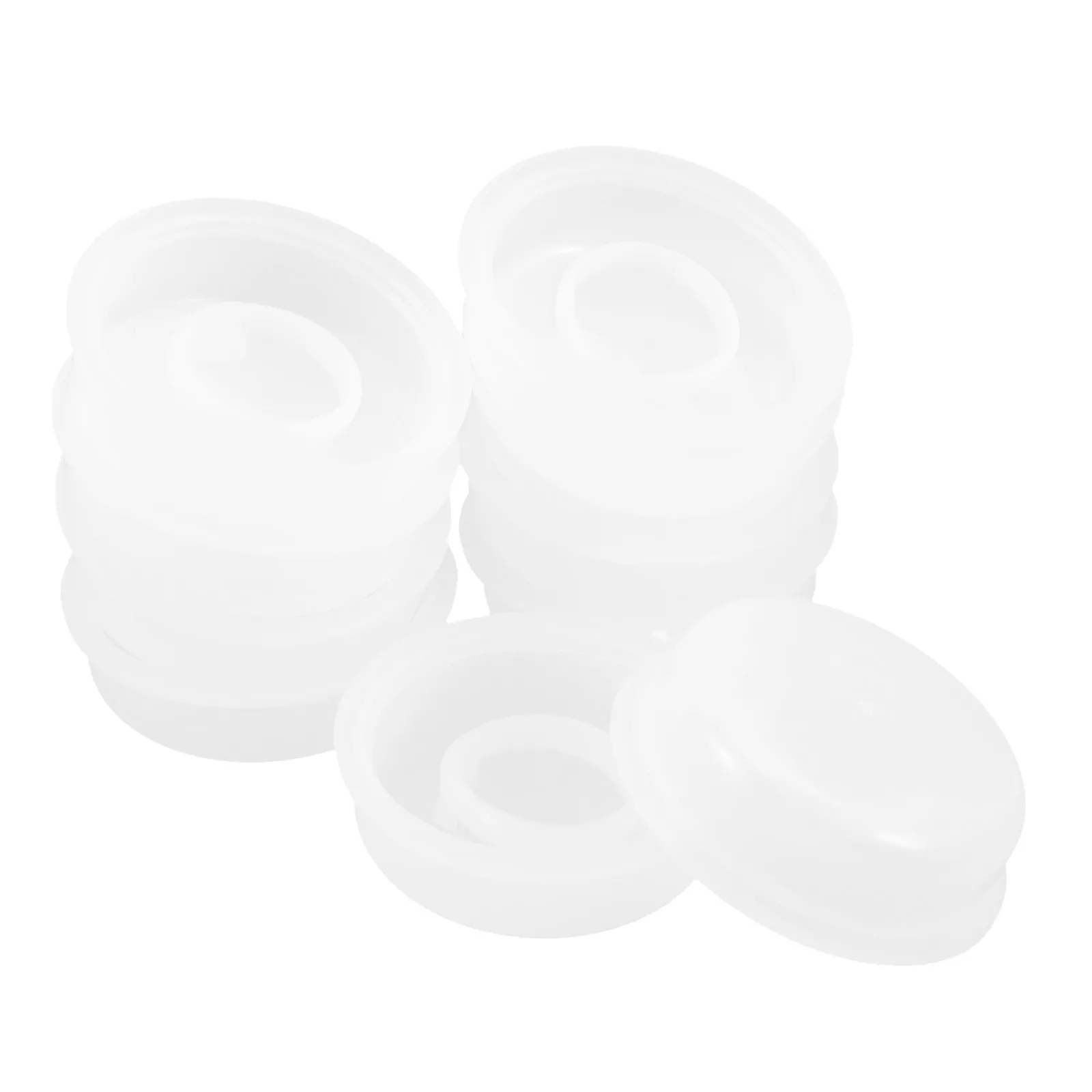 10Pcs Plastic Chemical Bucket Lids 20-25L Leak Proof Screw Seal Lid Pull Ring Plug Industrial Paint Storage Pet Food
