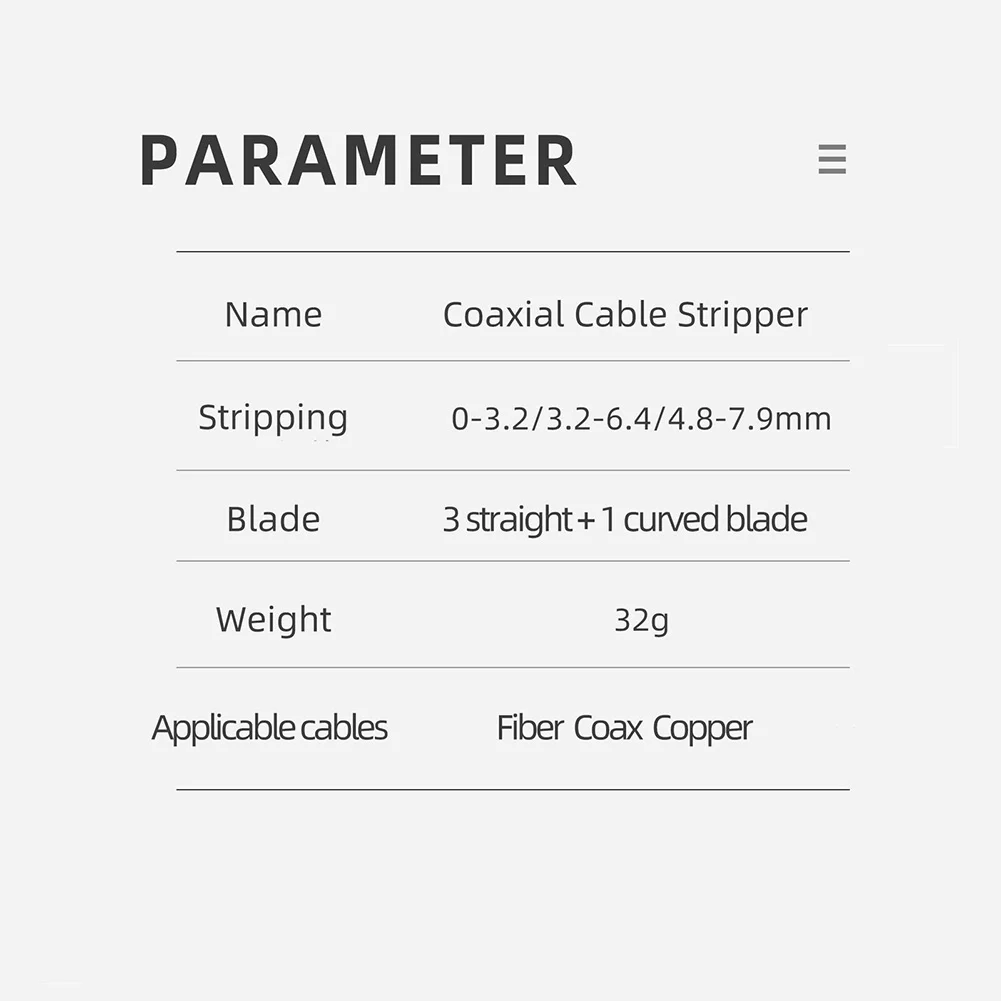 

1pcs Fiber Bundle Stripper For Stripping Outer Sheath Indoor Optical Cables 45-162/163/165Coaxial Cable Stripper Fiber ﻿