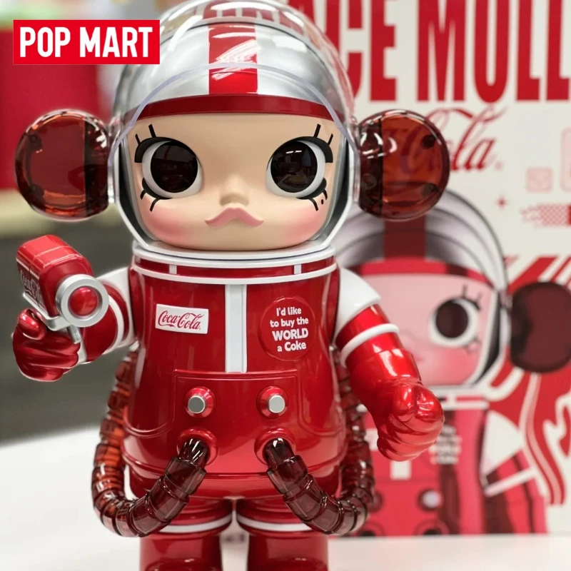

POP MART MEGA SPACE MOLLY 400% TEAM COCA-COLA игрушки куклы милые аниме фигурки настольные украшения коллекция