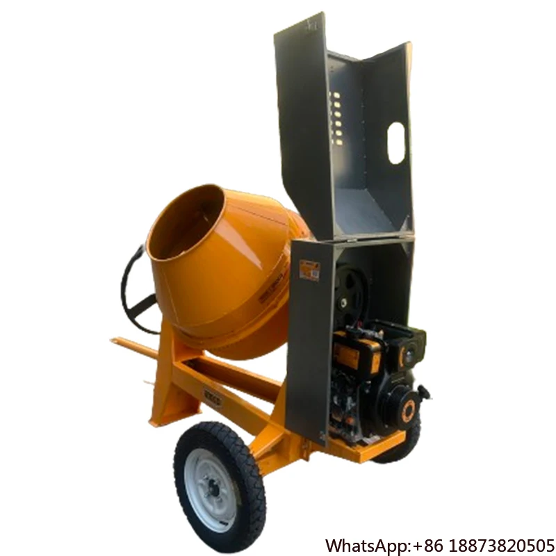 Mortar Cement 350L Concrete Mixer: Powered by Self Loading  Engine