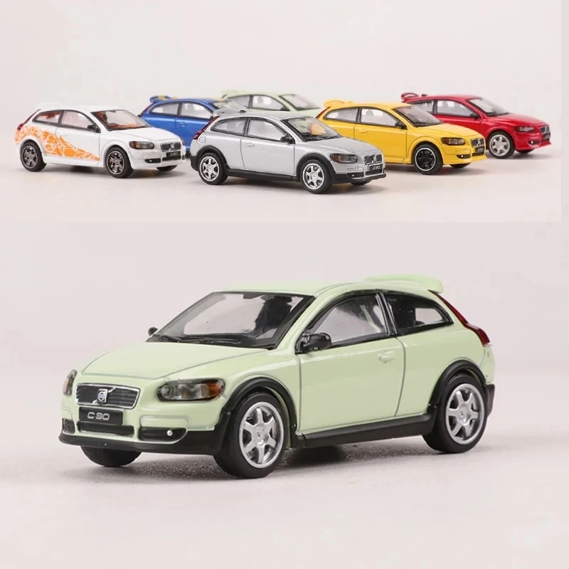 

1/64 Model Car Alloy Diecast Toy 5 Color For VOL C30 Style Racing Stripes Classical Car Model Vehicle Toys Collection Decoration