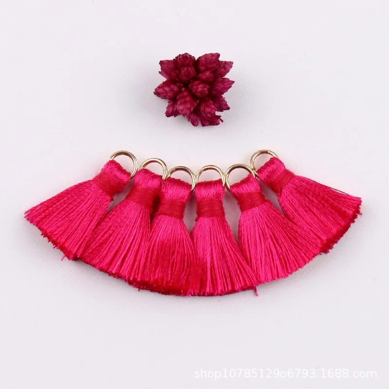 20pcs Polyester Trim Fringe Tassel Sewing Curtains Accessories DIY Keychain Cellphone Straps Pendant Tassels for Jewelry Making