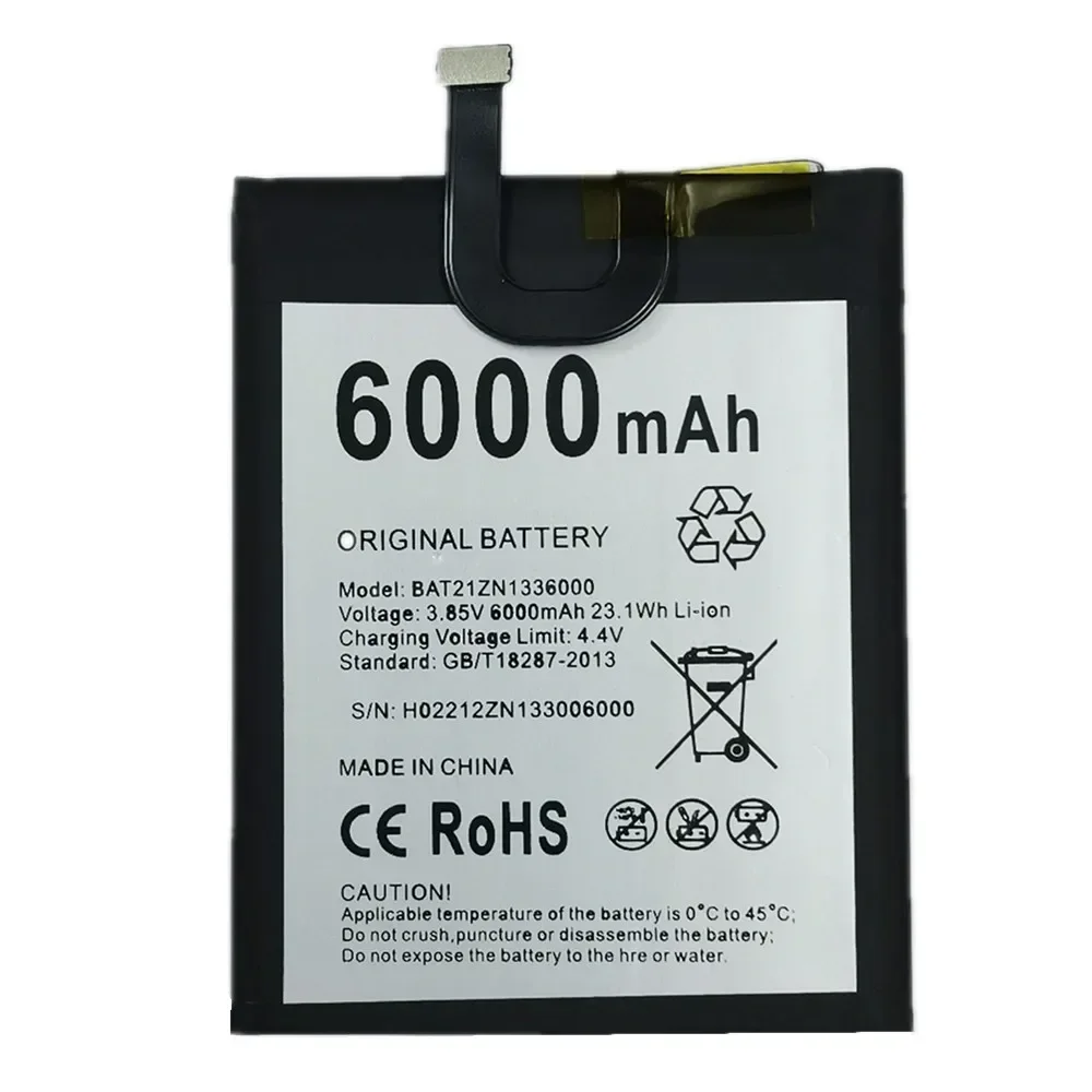 New 100% Original Battery BAT21ZN1336000 For DOOGEE V20 Pro V20Pro / V20S Phone Bateria 6000mAh Fast Shipping