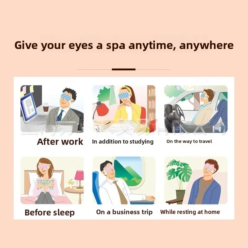 12 قطعة من قناع العين بالبخار لتخفيف إجهاد العين، وضغط دافئ ذاتي التسخين مع تصميم تعتيم، للاستخدام مرة واحدة