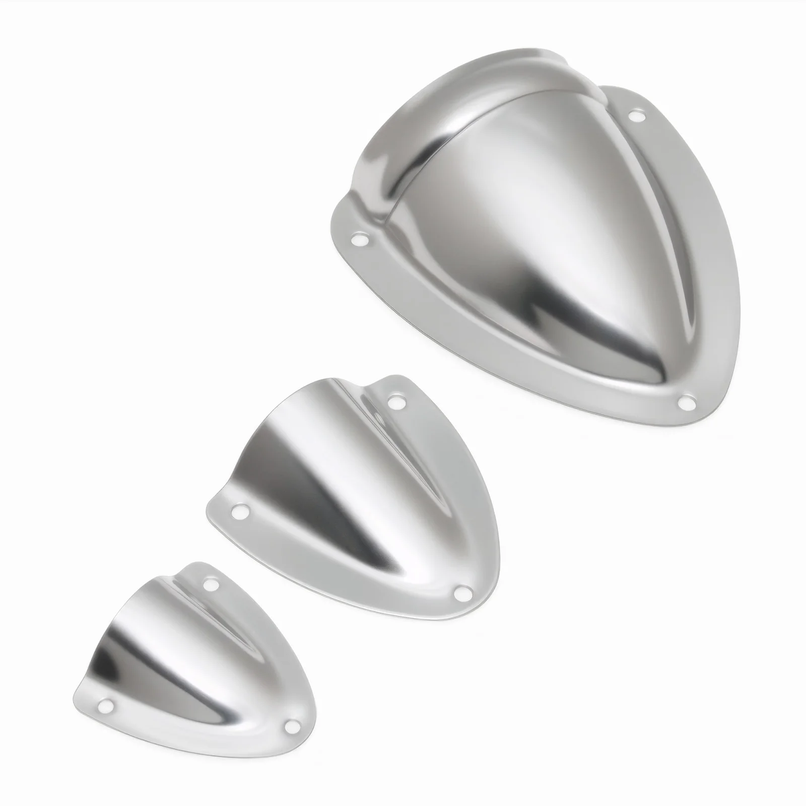 1/2/5pcs Marine Clam Shell Vent Cover Stainless Steel Clamshell Vent Wire Cover For Boats Yacht Locker Vents Boat Accessories